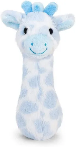 azzesso Kuscheltier Giraffe (1-St., Rassel), Rassel, flauschiges Stofftier, Blau, Plüsch