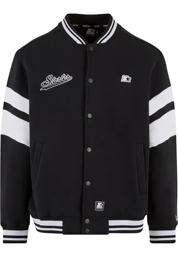 STARTER BLACK LABEL Starter Sweat College Jacket Black, S - Funktionsjacken mit moderner Passform, die angenehm auf der Haut liegt – perfekter Selbstausdruck durch tragbare Kunst.