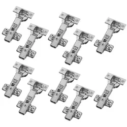 blum Möbelbeschlag Topfband Schrankscharnier 110° mit SoftClose (Spar-Set, 10 St) - Praktisches Spar-Set mit 10 Topfbändern für komfortables Öffnen und Schließen von Möbelklappen. Inklusive Montageplatte für einfache Installation und hochwertige Verarbeitung in Silber.