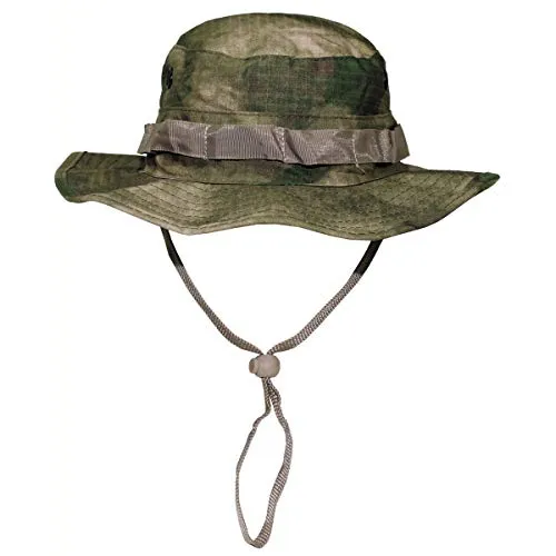 MFH Buschhut US mit Kinnband GI Boonie Rip Stop, S, HDT-camo FG