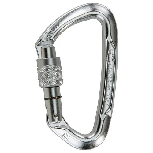 Climbing Technology - Lime Screwgate silber Karabiner Schrauber Schraubkarabiner