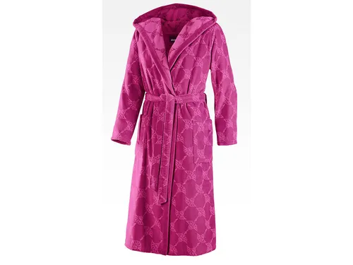 Joop! Pink Floral Bademantel, Gr. 36/38 - Hochwertiger Damen Bademantel aus flauschigem Textil, Handmade in Germany, Oeko-Tex® Standard 100, angenehm warm mit praktischen Taschen – ideal für entspannte Stunden.