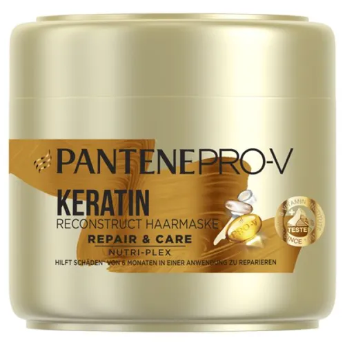 Pantene Pro-V Repair & Care Keratin Reconstruct Haarmaske in gold von Pantene