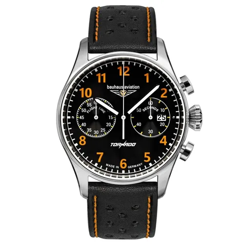 bauhaus Chronograph Tornado 27705 - Chronograph für Herren, Made in Germany, mit Leuchtzeigern und wasserdicht bis 10 bar – ideal für sportliche und klassische Looks.