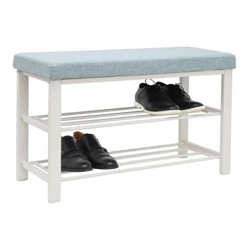 DuneDesign Schuhbank mit Sitzfläche in türkis von DuneDesign