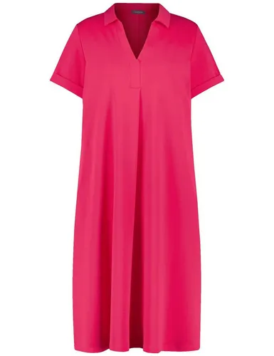 Samoon Minikleid - Kleid mit leicht ausgestelltem Schnitt, aus hochwertigem Interlock-Jersey für angenehmen Tragekomfort, ideal für den Alltag mit praktischen Seitentaschen.