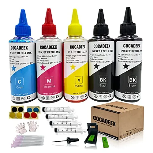 COCADEEX 500 ml Tintenpatronen-Set kompatibel mit Canon PG-545 CL-546 PG-545XL CL-546XL 545 546 545XL 546XL PG-510 CL-511 510 511 PG-543 CL-544