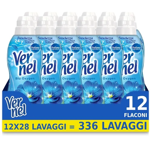 Henkel Vernel Blu Oxygen Konzentrierter Weichspüler, 12 x 700 ml