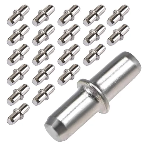 Stück Schrankboden Halter,Einlegeboden Halter,Fachbodenträger,Regalbrett Halterung,Regalbodenhalter,Halter für Einlegeböden für Einlegeböden,Regalhalter und Bodenträger mit Haltering-5x16mm 20