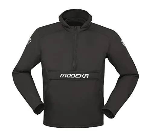 Modeka Herren Motorrad Jacke Braker 4XL - Motorradjacke aus atmungsaktivem Softshell mit herausnehmbaren Protektoren, wasser- und winddicht, ideal für Touring-Fahrten.