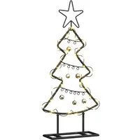vidaXL Metall Weihnachtsbaum Schwarz 60 cm – Stilvoller Weihnachtszauber - Minimalistischer Weihnachtsbaum aus robustem Stahl, ideal für drinnen und geschützte Außenbereiche. Seine elegante schwarze Farbe und einfache Montage machen ihn zum perfekten Highlight für moderne Wohnräume.