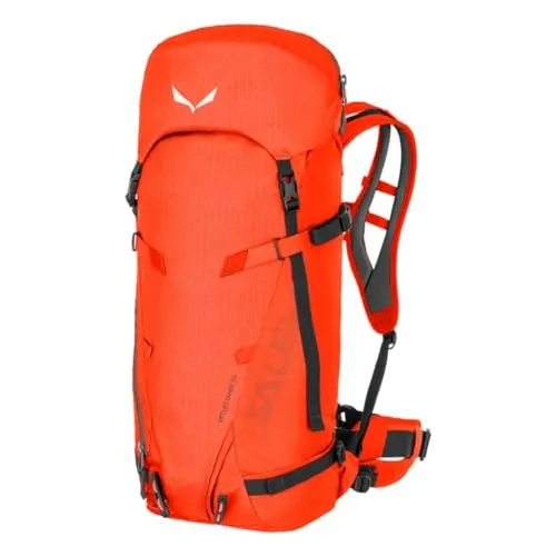 Salewa Ortles Guide 35l Rucksack - Orange - Rucksack für Bergsport mit 35 Litern Volumen, leicht und ergonomisch für optimalen Tragekomfort bei Abenteuerreisen.