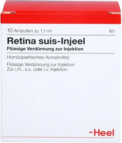 Retina Suis Inj Org 10 ST - Homöopathisches Arzneimittel zur Injektion, ideal zur Unterstützung bei Beschwerden. 10 Ampullen in praktischer Klinikpackung.