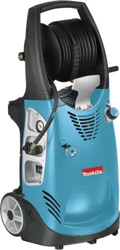 Makita Hochdruckreiniger HW131, 500 l/h, 130 bar - Effizient und vielseitig - Hochdruckreiniger mit 130 bar und 500 l/h Fördermenge. Inklusive Schlauchtrommel, 15m Stahlflexschlauch und Turbo-Düse für optimale Reinigungsergebnisse.