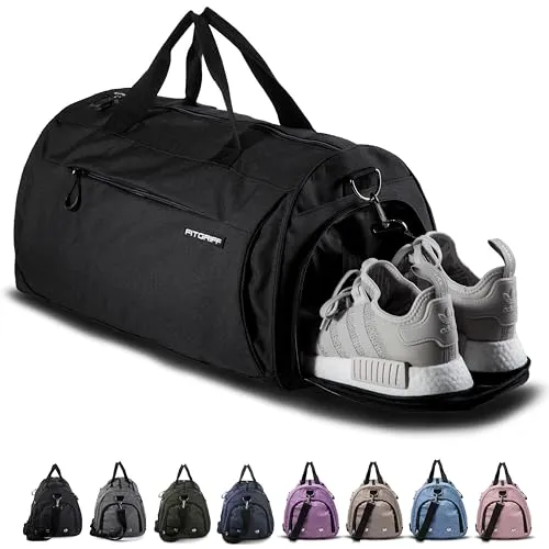 Fitgriff® Sporttasche & Reisetasche in schwarz von Fitgriff