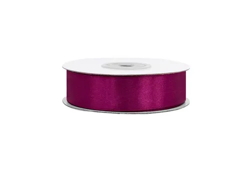 Creativery Satinband, Satinband 18mm x 25m Rolle Weinrot / Bordeaux