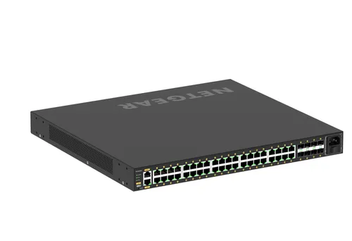 Netgear GSM4248P-100EUS - Managed Gigabit Ethernet Switch mit 48 Ports, Power over Ethernet (PoE) und 480W Leistung für optimale Netzwerkleistung
