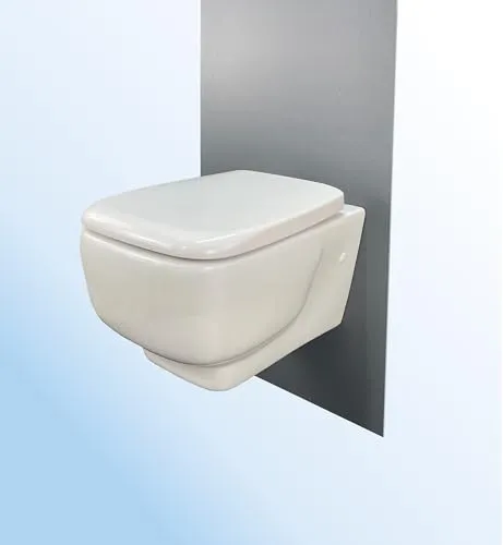 Hänge WC weiß eckig + WC Sitz/Deckel mit Soft Close + Fischer Befestigung