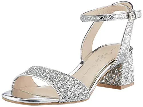 Buffalo Damen RAINELLE Sandale mit Absatz, Silver, 38 EU - Wanderschuhe mit perfekter Passform dank Memory Foam für höchsten Tragekomfort unterwegs.