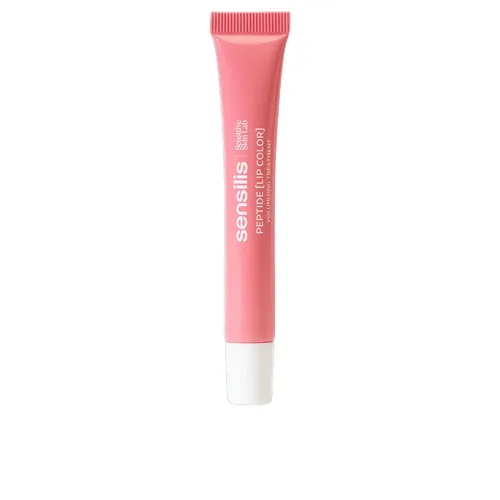 Sensilis Peptide [Lip Colour], Lippenstift mit Glanz-Finish, würzige Formel mit Peptiden und Chilli, Volumengebender und feuchtigkeitsspendender Effekt, verleiht Glanz und Farbe, Pink Sweet Heat, 10