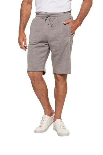 JP 1880 Herren Bermuda L-8XL - Bequeme Jogginghose in Grau Melange - Herren-Shorts in Übergrößen bis 8XL, mit elastischem Bund und pflegeleichtem, weich angerautem Innenfutter für maximalen Tragekomfort.