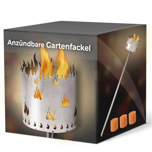 Gartenfackel Motiv Flamme von Novaliv