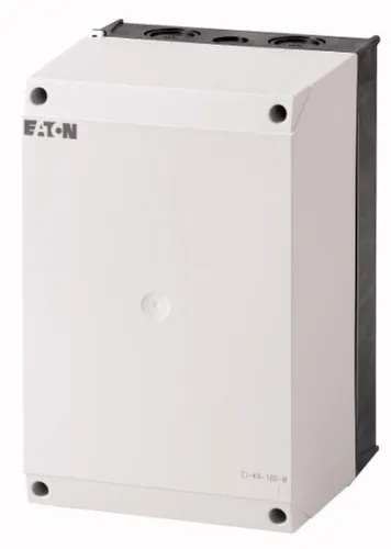 Eaton CI-K4-160-M Kleingehäuse - Robustes Isolierstoffgehäuse mit IP65 Schutzart, ideal für sichere Installationen. Perfekt für die Montage von Einzelgeräten in anspruchsvollen Umgebungen.