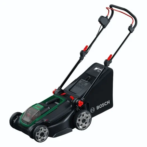 Bosch Akku-Rasenmäher ROTAK18V2-43 - Leistungsstarker Akku-Rasenmäher für sauberes Mähen, kabellos und flexibel einsetzbar – ideal für Ihren Garten.