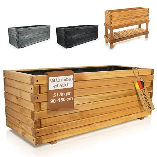 Produktbild BooGardi Pflanzkübel Holz Hochbeet 140cm