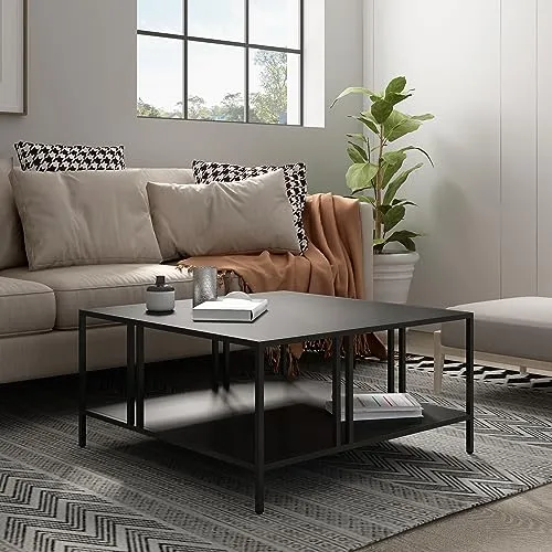 [en.casa] Couchtisch Kumlinge - Stilvoller Beistelltisch mit Ablage - Beistelltisch fürs Wohnzimmer mit praktischem Stauraum und zeitlosem Design, ideal für jeden Einrichtungsstil.