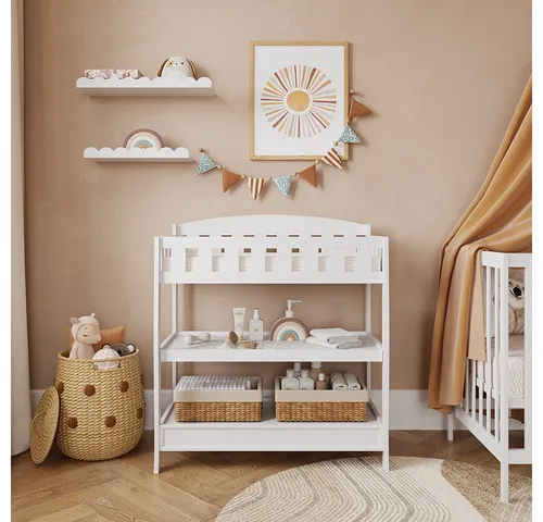 Vicco Wickelkommode Nesty, Weiß, 89 x 99.5 cm von Vicco