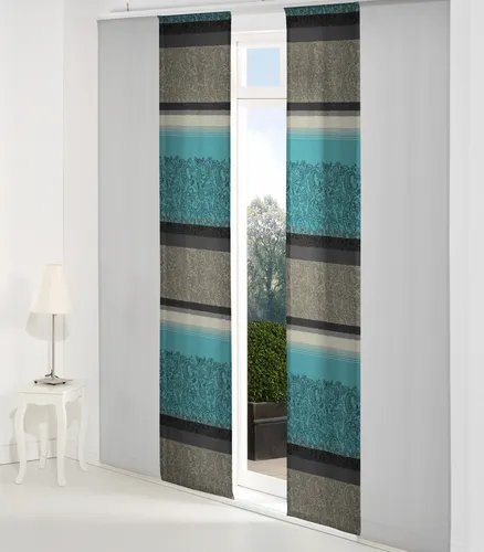 Wirth Schiebegardine Maribor in petrol von Wirth