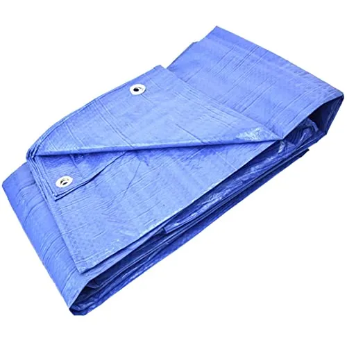 GARDENIX Allzweckplane, Abdeckplane, Gewebeplane, Schutzplane, Blau 60 g/m² (2m x 4m), Abdeckfolie, Plane Schützt vor Sonne, Regen, Schnee