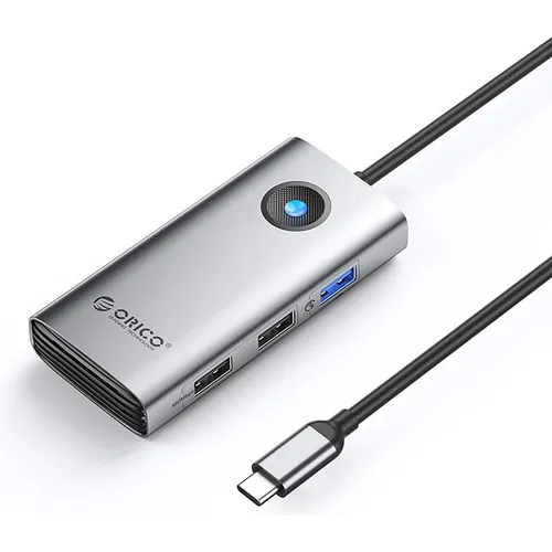 Orico HUB PW11-5P USB-C Dockingstation - Multifunktionale USB-C Dockingstation mit 2x USB-A 3.0, HDMI und PD-Schnellladeunterstützung. Ideal für Laptops, kompakt und tragbar für unterwegs.