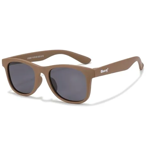 Maesy Kinder Sonnenbrille für 3-6 Jahre - UV400 Polarisierter Schutz - Flexibler und Biegsamer Rahmen - Sichere und Bequeme Kindersonnenbrille für Kleinkinder und Dreikäsehochs - Lino