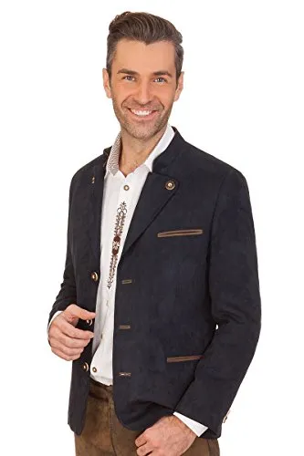 Gebr. Weis menswear Trachten Herren Janker - Innsbruck - dunkelblau, Größe 28