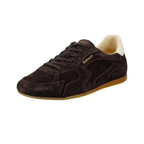 GANT 32533275/G46 Damen Sneaker Low Rauleder in Braun - Gr. 42 - Elegante Damen Sneaker aus braunem Echtleder mit gepolstertem Fußbett für optimalen Komfort. Die flexible Laufsohle sorgt für sicheren Halt und macht sie ideal für den Alltag.