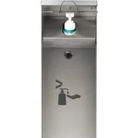 PROREGAL Robuster Handdesinfektionsspender mit Hubmechanismus - Eleganter Handdesinfektionsspender aus Edelstahl, ideal für öffentliche Bereiche. Robust und langlebig, sorgt er für effektive Hygiene und fügt sich harmonisch in jedes Umfeld ein. Perfekt für Büros, Restaurants und mehr.