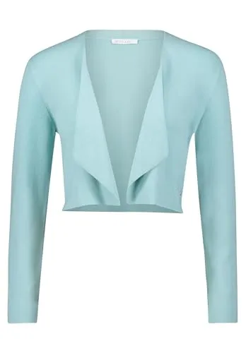 Betty & Co Feinstrickjacke Damen Viskose blau - Strickjacke für Damen, leicht taillierter Schnitt für feminine Silhouette, vielseitig kombinierbar und ideal für modische, bequeme Outfits.