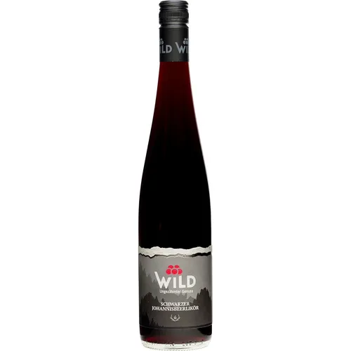 Wild Schwarzer Johannisbeerlikör 0,7 Liter 17 % Vol.