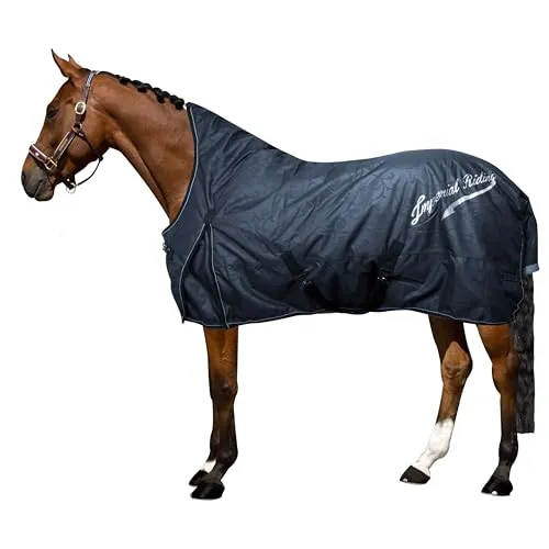 Imperial Riding Outdoordecke IRHSuper-Dry 100gr, Navy, 195 - Reit- & Pferdebedarf – Wetterfest & funktional, schützt vor Kälte, Regen und Insekten mit hochwertigem 600D-Material für optimalen Komfort und sicheren Halt.