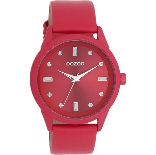 Oozoo Timepieces Damen Uhr C11286 - Armbanduhr für Damen mit hochwertigem Lederarmband, elegantes Design und präzises Japanisches Quarzwerk, ideal für jeden Anlass.