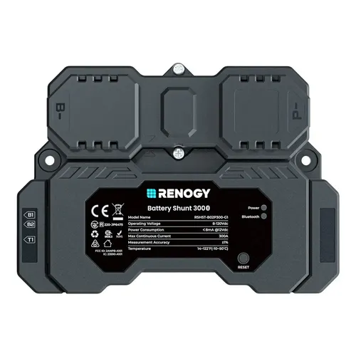 Renogy Battery Shunt 300 mit integriertem Bluetooth, misst Batteriespannung
