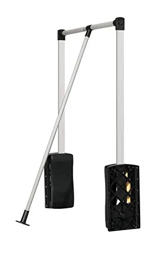 GTV - Kleiderlift für Schrankbreite/kleiderschranklift mit Öldruckfedern/breite regulierbar 545 mm - 700 mm aus Stahl, Schwarz