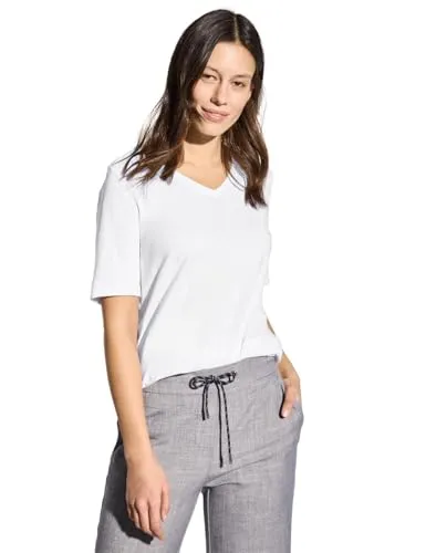 Damen Basic V-Neck T-Shirt