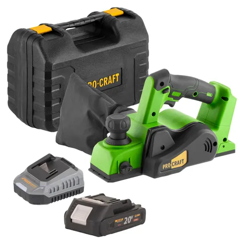 Procraft PE20BLbb Akku Hobel 20 V mit 1x Akku und Ladegerät - Leistungsstarker Akku-Hobel mit 82 mm Schnittbreite, ideal für präzise Holzarbeiten. Inklusive 2,0 Ah Akku, Ladegerät und praktischem Koffer für einfachen Transport und Aufbewahrung. Perfekt für den mobilen Einsatz!
Kategorie: Elektrohobel