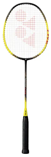 Yonex Badmintonschläger Voltric Lite schwarz/gelb - besaitet - Einsteiger-Racket mit hervorragendem Handling und Power, dank des innovativen TRI-VOLTAGE SYSTEM für optimale Schlagkraft und Speed.