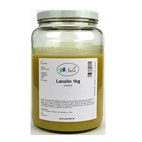 Sala Lanolin anhydrat pestizidfrei Ph. Eur. 1000 g (1 kg Glas)