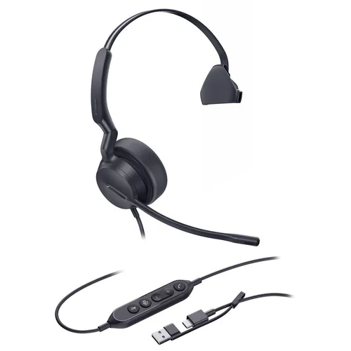 Yealink Headset UH42 Mono Teams USB-C/A - Headset für Microsoft Teams, mit hervorragender Audioqualität und komfortablem Design für den ganzen Tag.