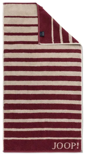Joop! Frottee Handtuch 50 x 100 cm Select Layer 1694-32 rouge gestreift